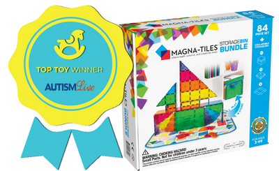 MAGNA-TILES Storage Bin & Interactive Play-Mat, The ORIGINAL Magnetic  Building Brand